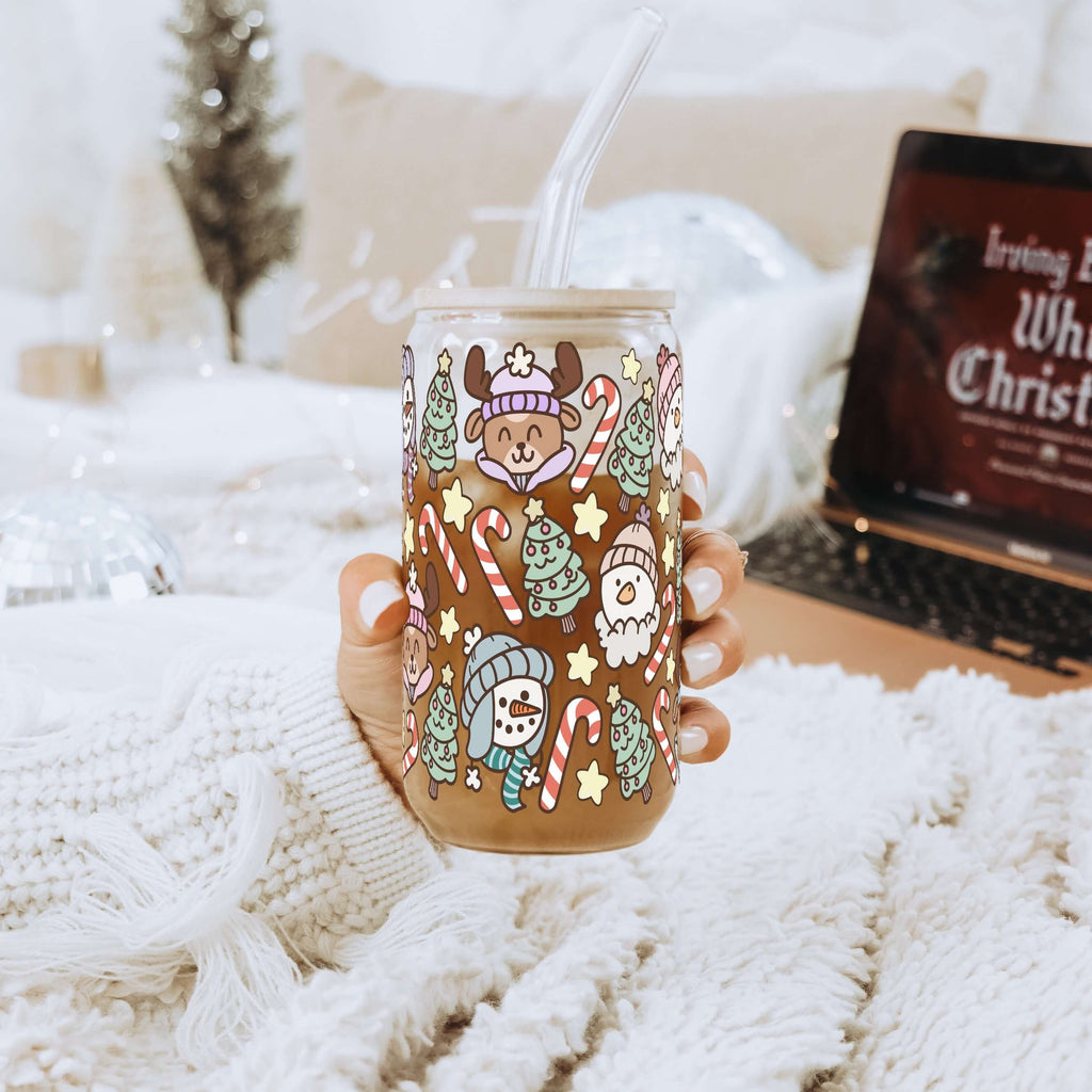 Christmas Cuties Cup with Lid & Straw