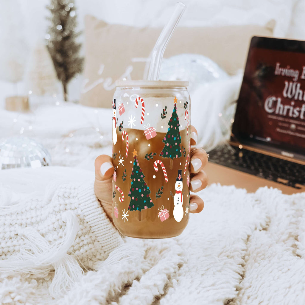 Jolly Little Christmas Cup with Lid & Straw