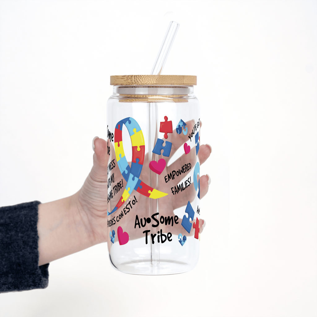 Autism in My Life (Autismo en Mi Vida) Foundation Cups with Lid and Straw - ALL SIZES
