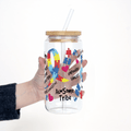 Autism in My Life (Autismo en Mi Vida) Foundation Cups with Lid and Straw - ALL SIZES