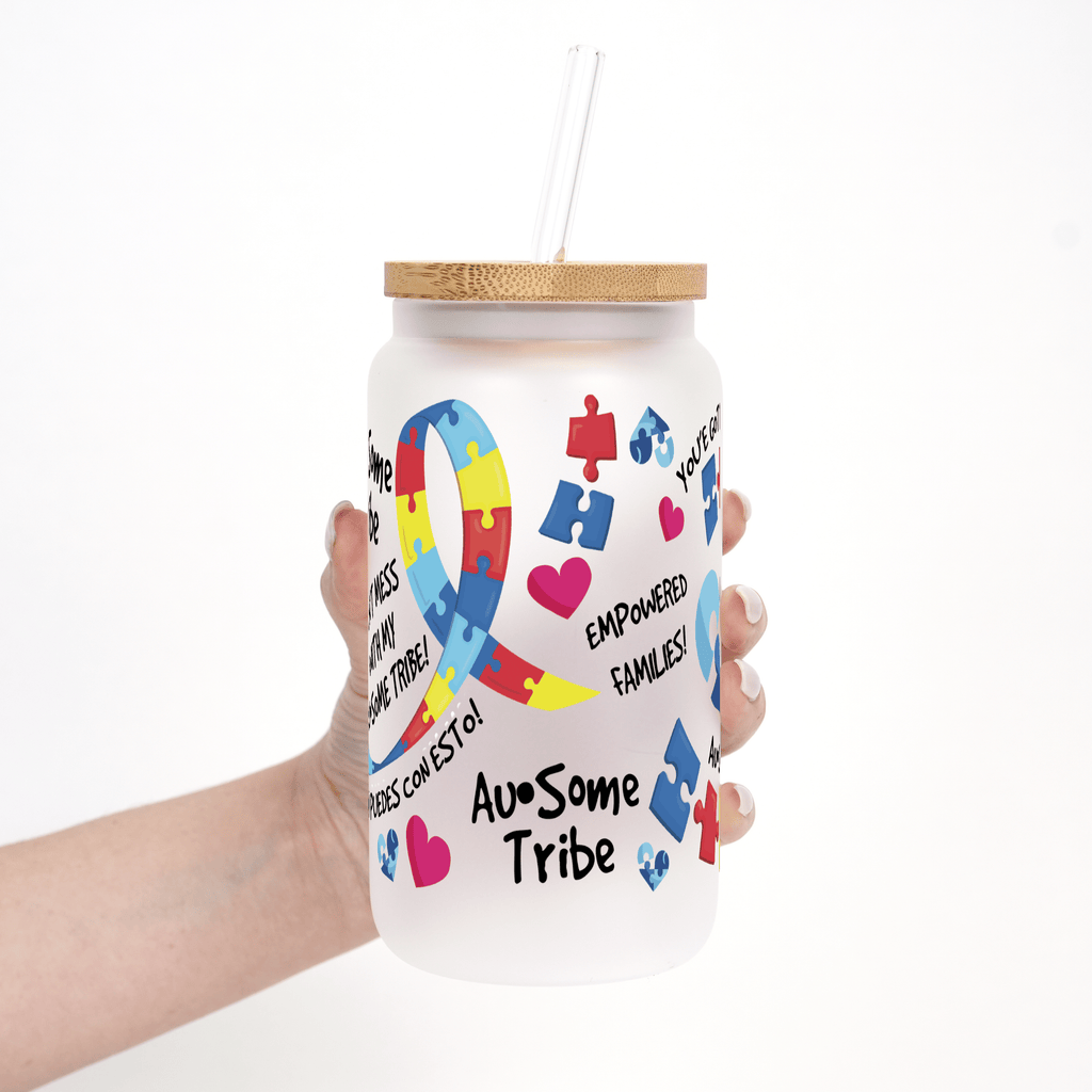 Autism in My Life (Autismo en Mi Vida) Foundation Cups with Lid and Straw - ALL SIZES