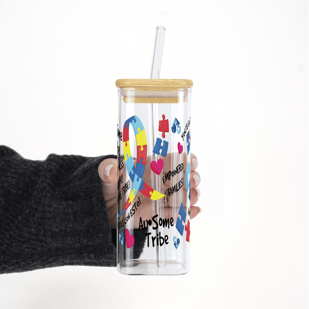 Autism in My Life (Autismo en Mi Vida) Foundation Cups with Lid and Straw - ALL SIZES