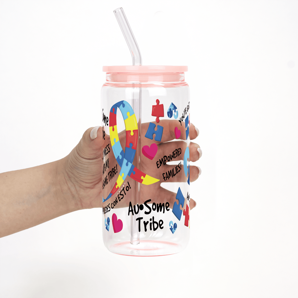 Autism in My Life (Autismo en Mi Vida) Foundation Cups with Lid and Straw - ALL SIZES