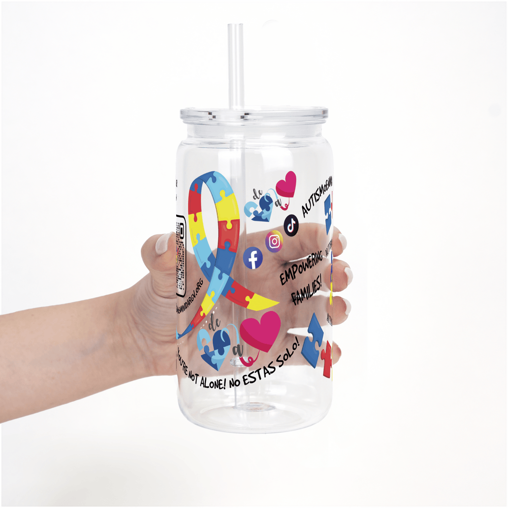 Autism in My Life (Autismo en Mi Vida) Foundation Cups with Lid and Straw - ALL SIZES