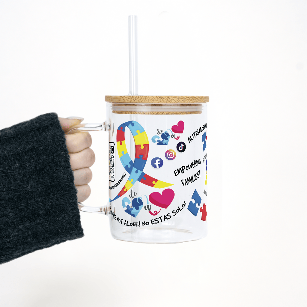 Autism in My Life (Autismo en Mi Vida) Foundation Cups with Lid and Straw - ALL SIZES