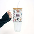 Best Grandma, Gigi, or Nana Ever Tumbler With Handle Lid and Straw