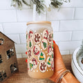 Christmas Cookies Cup With Lid and Straw
