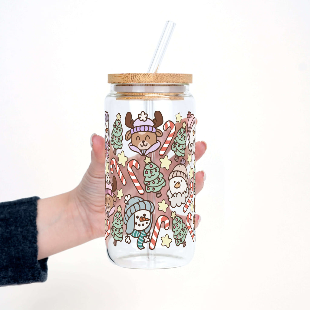 Christmas Cuties Cup with Lid & Straw