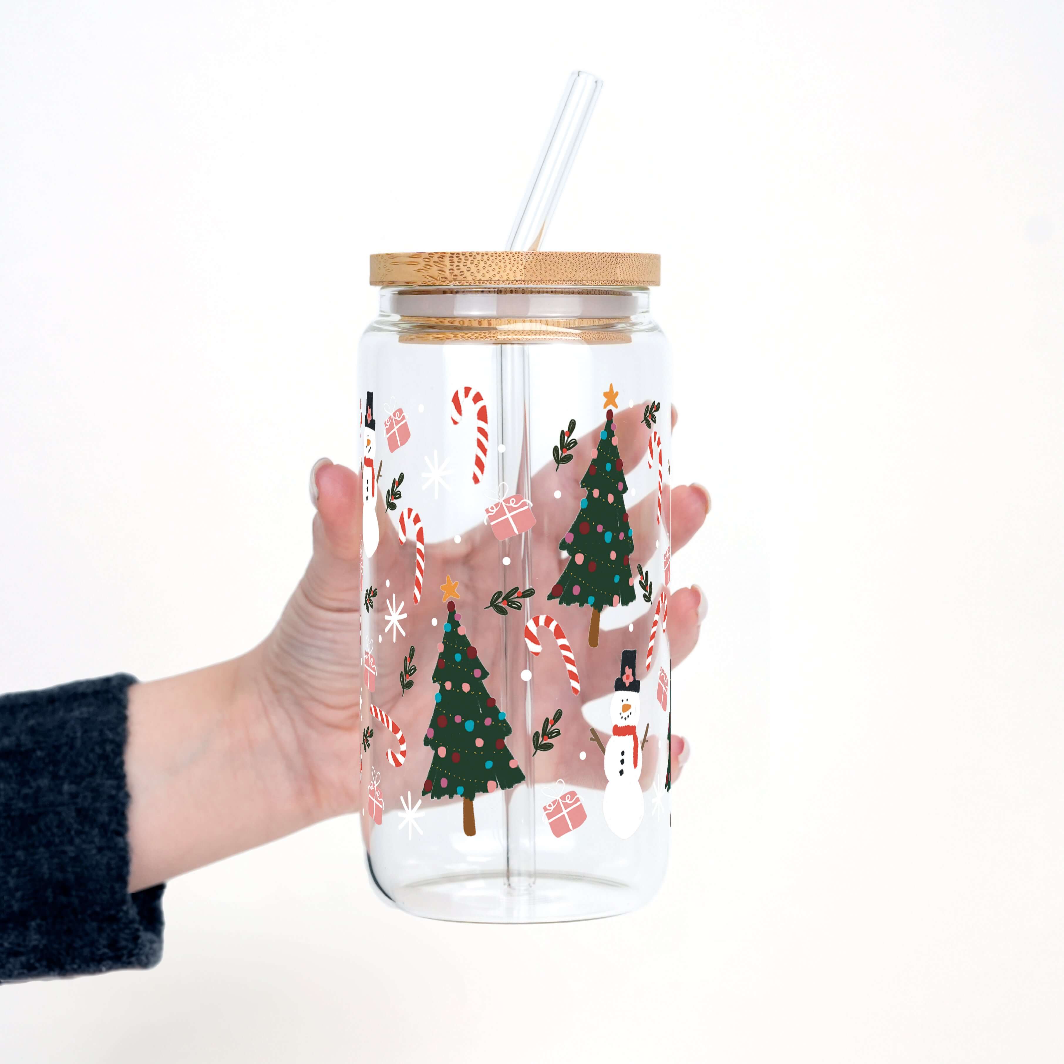 Jolly Little Christmas Cup with Lid & Straw