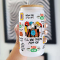 Friends Themed Cup with Lid and Straw