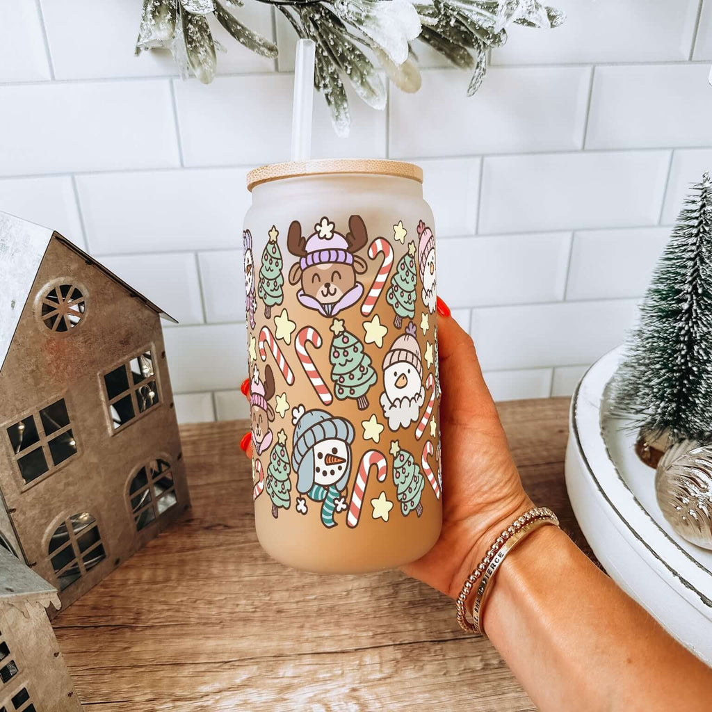 Christmas Cuties Cup with Lid & Straw