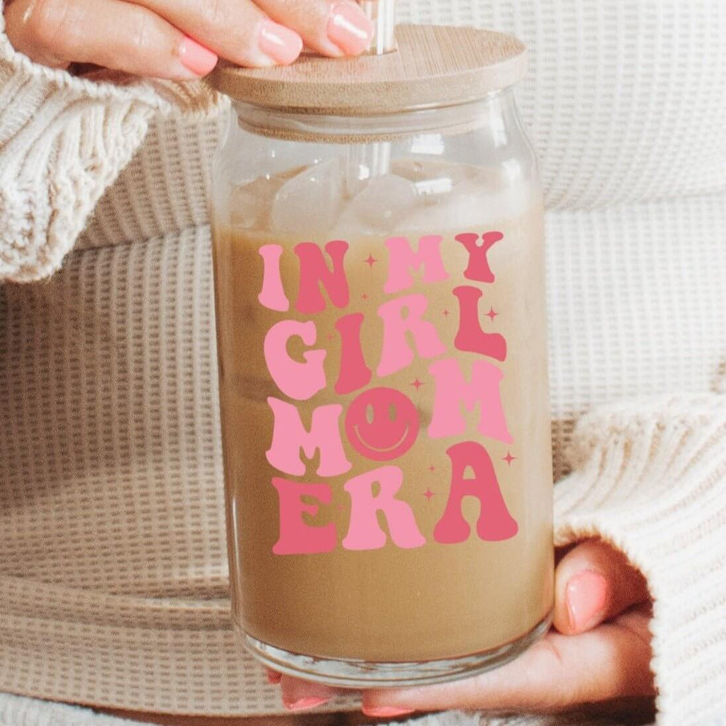 Girl Mom Era Cup With Lid and Straw