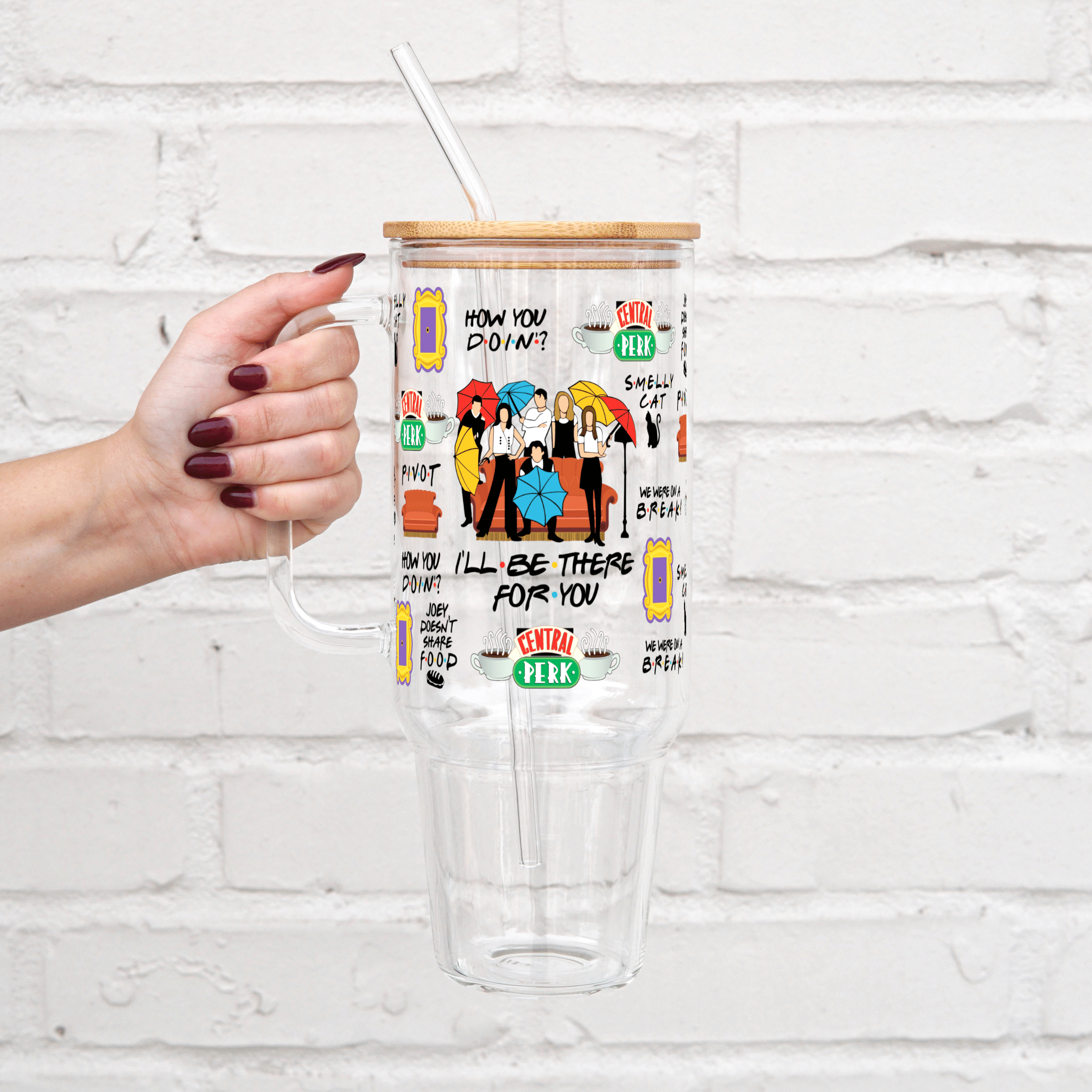 I'll Be There For You Tumbler With Lid and Straw