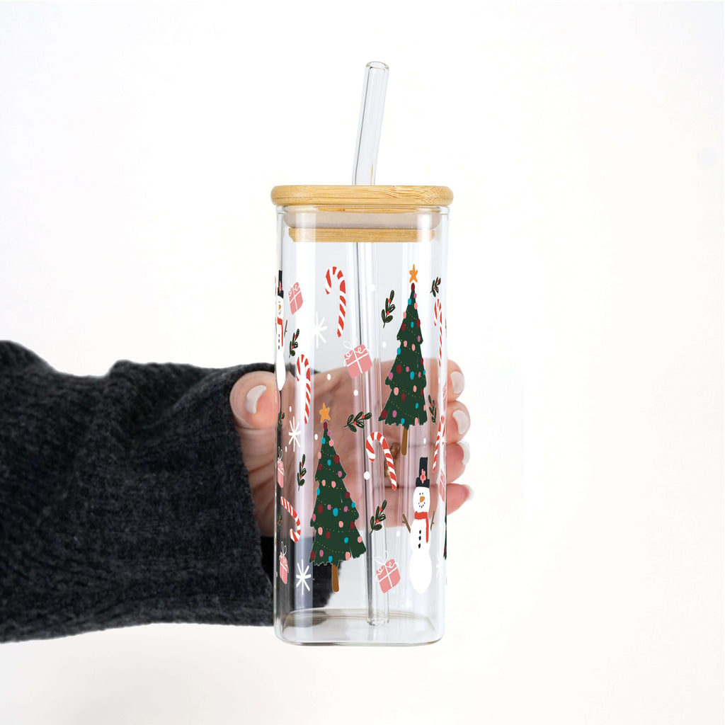 Jolly Little Christmas Cup with Lid & Straw